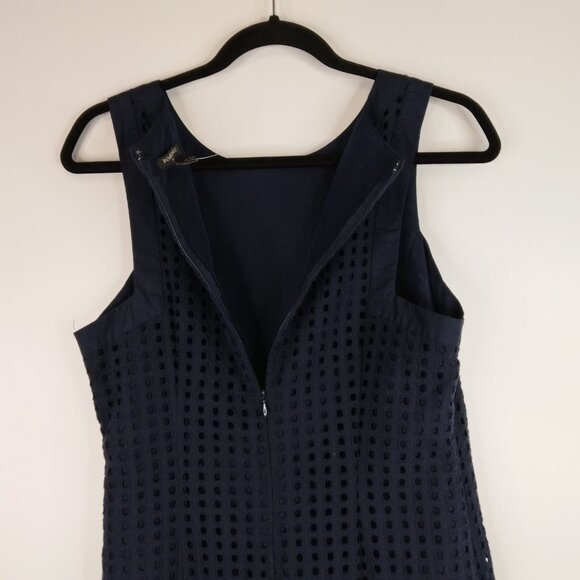 Banana Republic Blue Eyelet Lined Dress Size 10 NWT - Picture 8 of 11